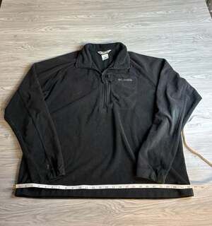 Columbia black 1/4 zip fleece size XXL